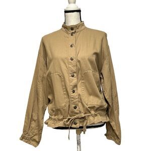 Supplies by Unionbay women’s Stand Collar, Tie Hemline  Jacket, Khaki, M